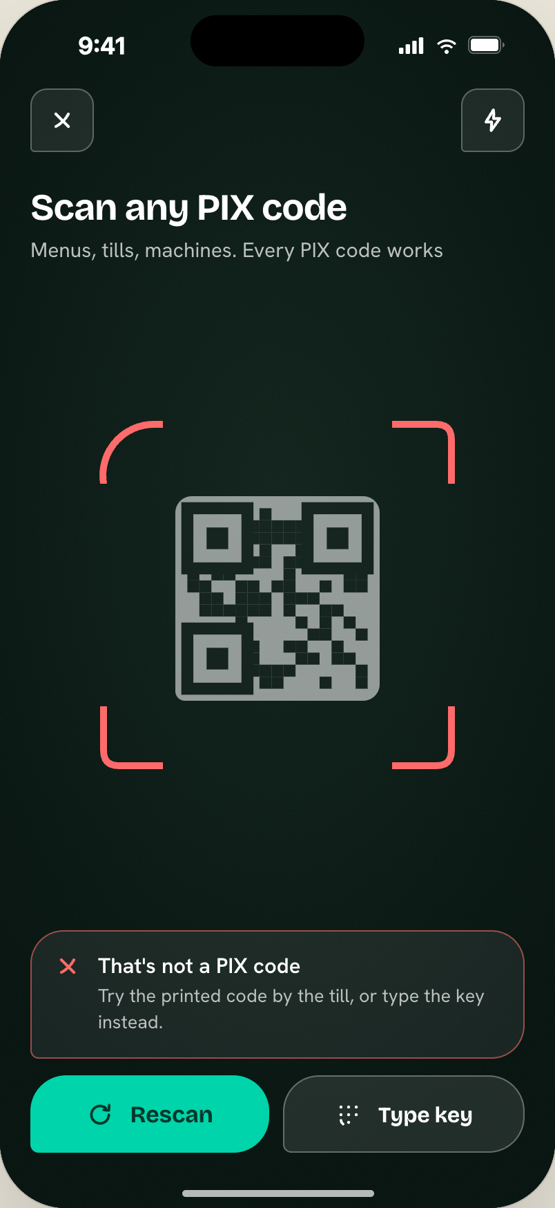 Scanner – bad QR
